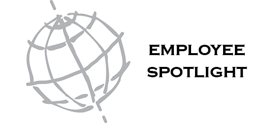 globe graphic with employe spotlight text
