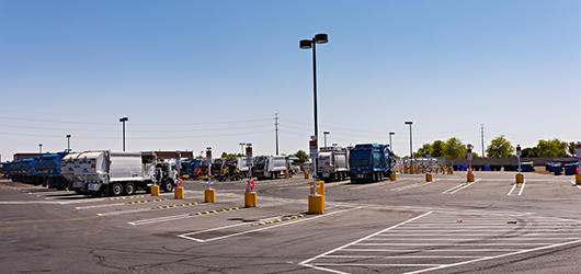 image of cng fleet vehicles in lot